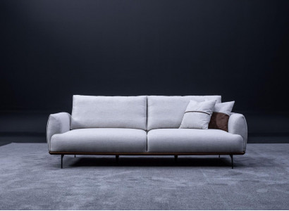Luxury Designer Three-Seater Textile Furniture Living Room Upholstered Sofas New